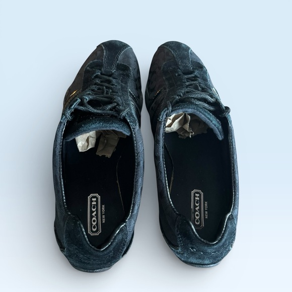 Coach Black Remonna Signature Sneakers - Picture 6 of 8